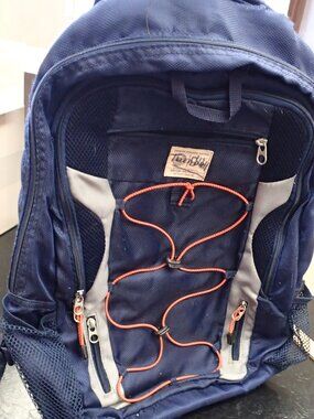 Blue and Orange Backpack